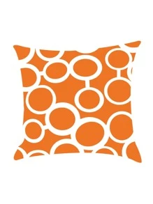 6 peças/conjunto Estojo decorativo de almofada de arremesso linho modernista impressão geométrica sem enchimento para sofá - Multicolorido - Ver 3