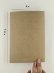1入組素色速寫本簡單多用途繪圖筆記本適合學生藝術家初學者 - 杏色 - 查看 2