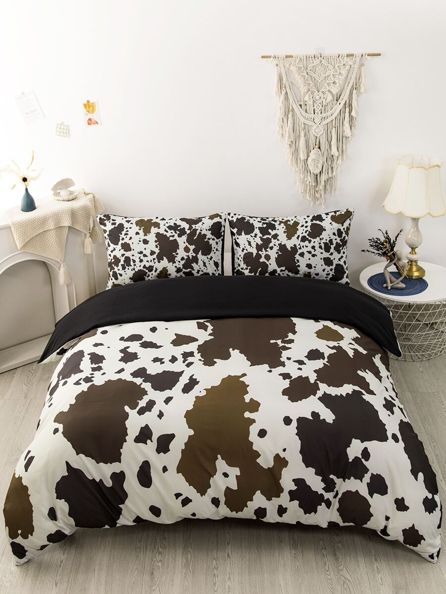 3 件組牛毛聚酯纖維羽絨被套套裝 - 彩色 - 查看 1