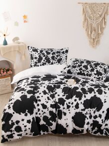 奶牛圖案被套套裝不附帶內芯 - 彩色 - 查看 1