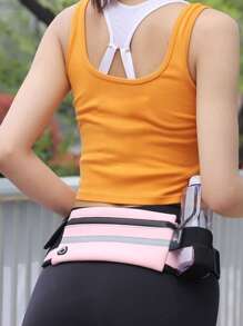 1入組撞色跑步包 - 淺粉色 - 查看 1