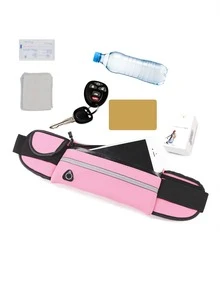 1入組撞色跑步包 - 淺粉色 - 查看 6