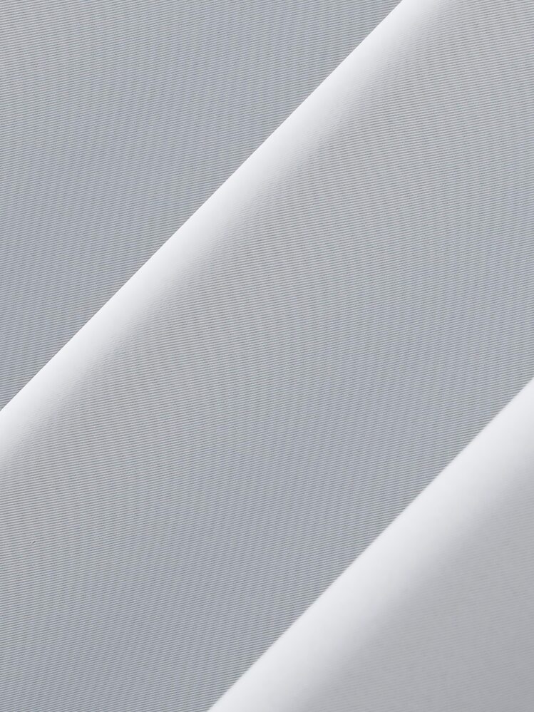 Plain Single Panel Curtain, White Simple Polyester Curtain For Living Room, Bedroom - White - View 5