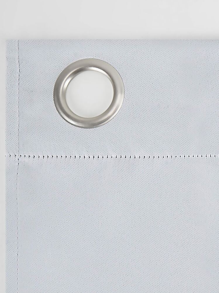 Plain Single Panel Curtain, White Simple Polyester Curtain For Living Room, Bedroom - White - View 6