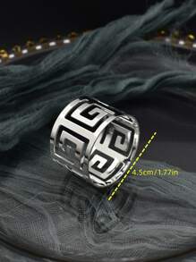 6入組鏤空餐巾圈