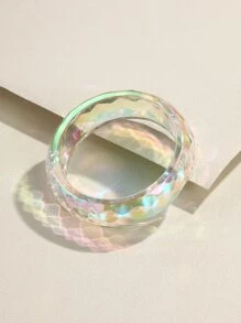 鐳射透明手鐲 - 無色 - 查看 1