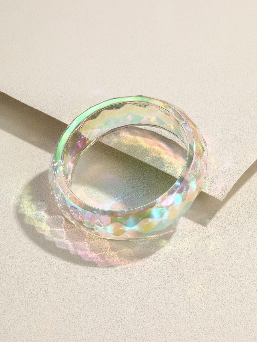 鐳射透明手鐲 - 無色 - 查看 1