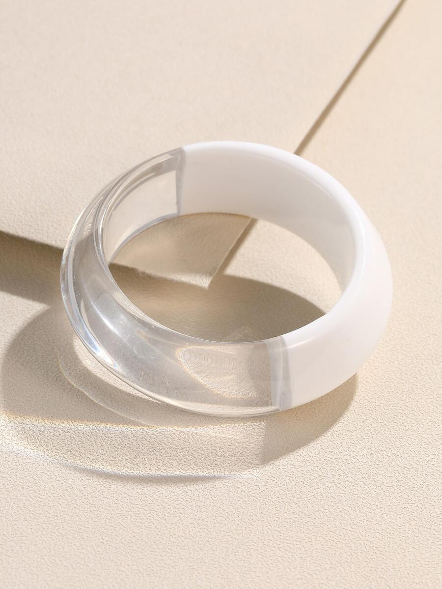 Vòng đeo tay hai tông màu rõ ràng - trắng - Xem 1