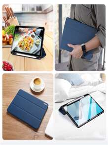 PU皮革殼套兼容華為MatePad - 藍色 - 查看 10