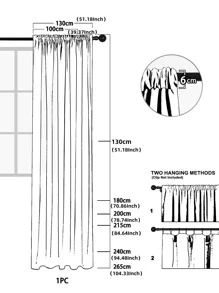 1pc Vertical Grain Sheer Panel, Polyester Light Filtering Privacy Sheer Curtain For Living Room - Multicolor - View 7