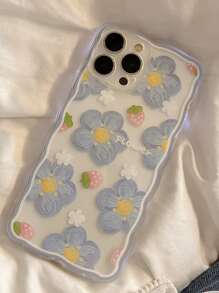 花朵圖案手機殼 - 彩色 - 查看 4
