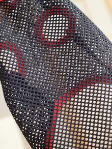 1pc Contrast Binding Pet Tee For Dog And Cat For Summer - Navy Blue - View 5