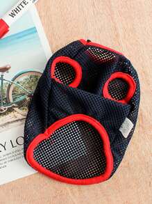 1pc Contrast Binding Pet Tee For Dog And Cat For Summer - Navy Blue - View 6