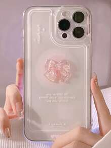 蝴蝶結裝飾手機殼 - 彩色 - 查看 2