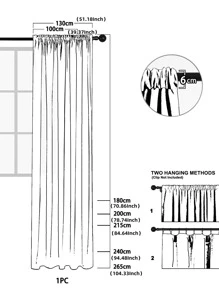 1 Màn Thêu Hoa Đơn Màn Polyester Hiện Đại Đơn Bảng Màn Sheer Cho Gia Đình - Màu be - Xem 8