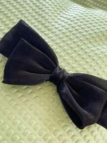 Bow Decor Ruffle Duvet Cover Set Without Filler, Mint Green Cute Bedding For Bedroom - Mint Green - View 11