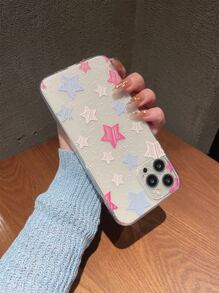 Funda para móvil con patrón de estrella anticaída - transparente - Ver 3