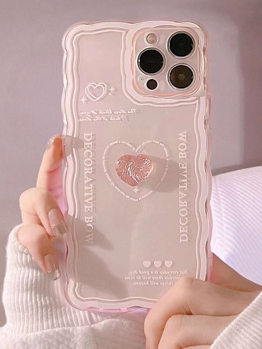 Vỏ điện thoại trang trí trái tim - Nhiều màu - Xem 1