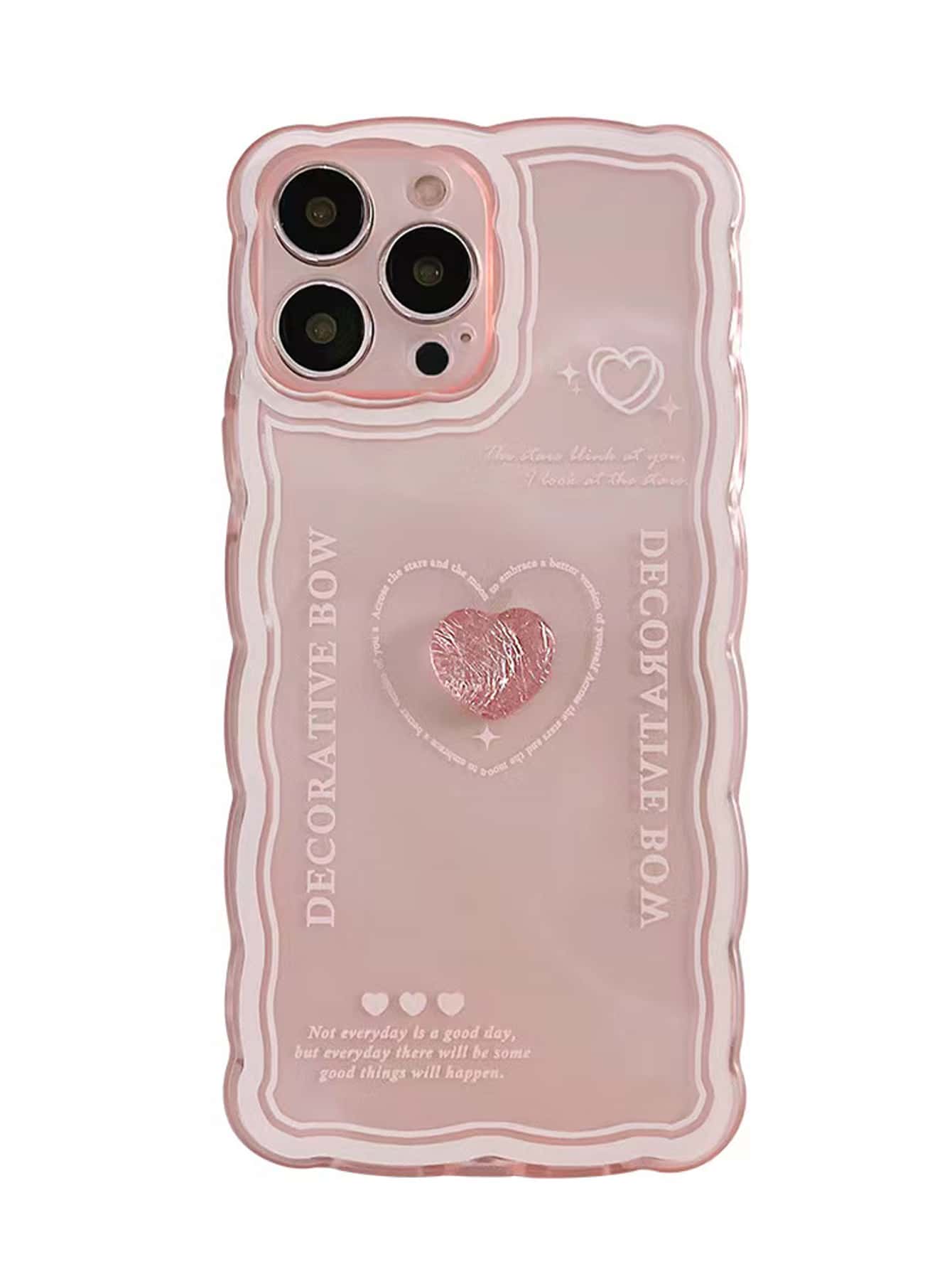 ハートデコレーション スマホケース | SHEIN JAPAN