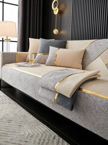 1 prosop de canapea jacquard, covoraș modern din poliester pentru sufragerie