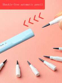 3支裝字母圖形鉛筆適合學生簡單易替換鉛筆 - 彩色 - 查看 3