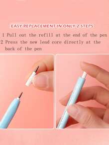 3支裝字母圖形鉛筆適合學生簡單易替換鉛筆 - 彩色 - 查看 5