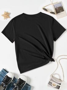 1 pieza Chica adolescente - Negro - Ver 2