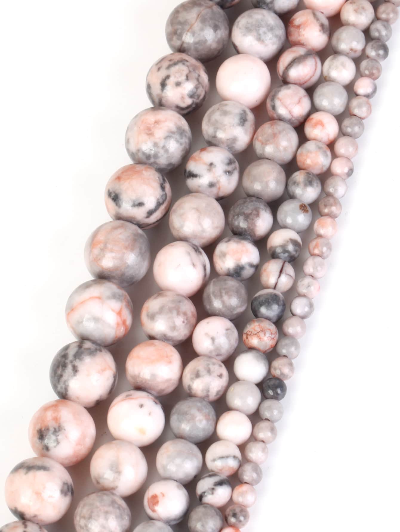 Phụ kiện trang sức DIY hạt 1 sợi - Hồng - Xem 1