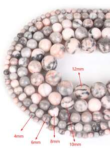 Phụ kiện trang sức DIY hạt 1 sợi - Hồng - Xem 3