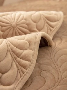 Bộ 1 Vỏ Bọc Sofa, Đệm Sofa Polyester Màu Nâu Cho Phòng Khách - màu nâu - Xem 4