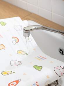 1roll Cartoon Graphic Oil Proof Mat,Spring Summer Picks,Brides Maid Gifts,Room,Bedroom Decor,Beach,Travel,For Men,For Women,Vacation,Cute Stuff - Multicolor - View 4