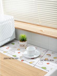 1roll Cartoon Graphic Oil Proof Mat,Spring Summer Picks,Brides Maid Gifts,Room,Bedroom Decor,Beach,Travel,For Men,For Women,Vacation,Cute Stuff - Multicolor - View 7