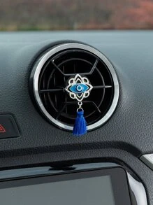 1入組邪惡之眼和流蘇裝飾汽車出風口裝飾品