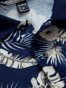 Manfinity Men Tropical Print Polo Shirt - Multicolor - View 2