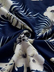 Manfinity Men Tropical Print Polo Shirt - Multicolor - View 3