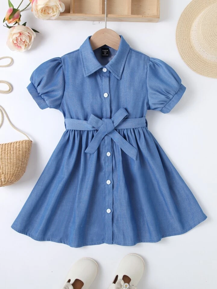 Aggregate more than 162 baby girl denim shirt dress noithatsi.vn