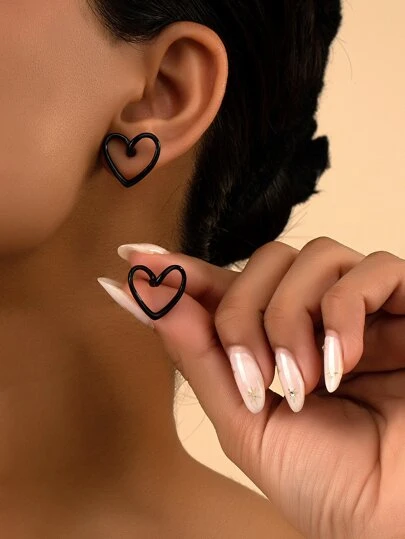 Heart Stud Earrings