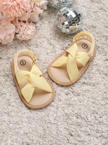 Baby Twist Detail Slingback Sandals, Fashionable Outdoor Canvas Sandals