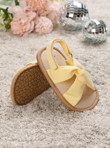 Baby Twist Detail Slingback Sandals, Fashionable Outdoor Canvas Sandals