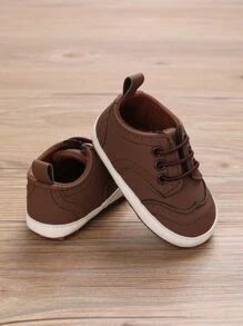 0-1 Years Old Baby Soft Sole Anti-Slip Shoes, Spring & Autumn - Brown - View 3