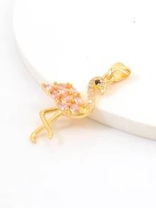 Colgante DIY zirconia cúbica flamenco - Multicolor - Ver 2