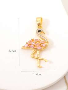 Colgante DIY zirconia cúbica flamenco - Multicolor - Ver 3