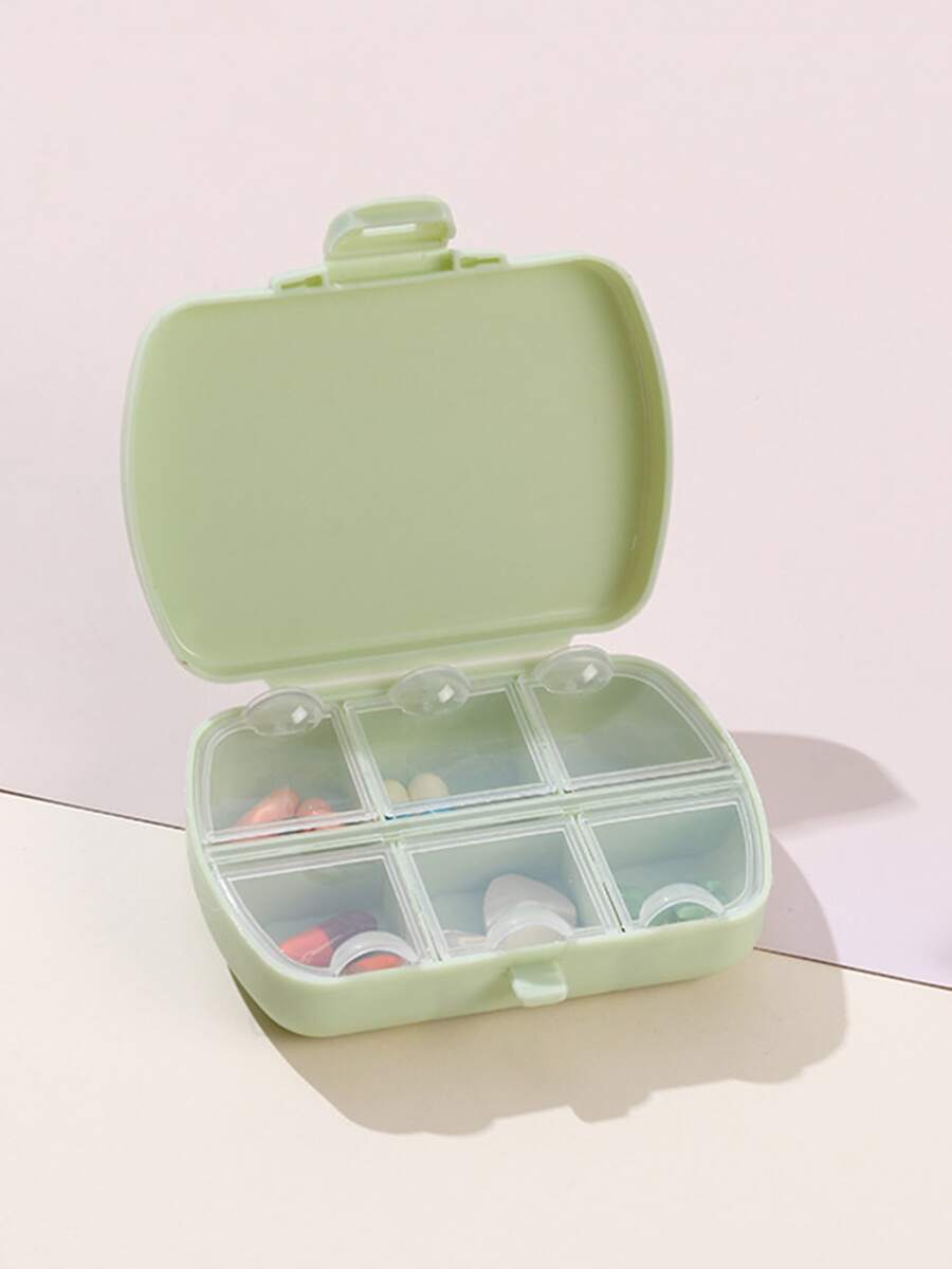 1入組多格藥品收納盒6格戶外藥盒 - 綠色 - 查看 1