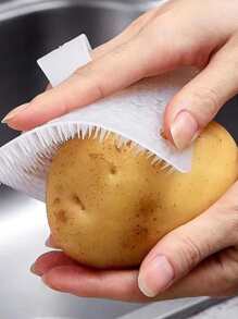 2入組紫色廚房清潔刷塑料果蔬刷