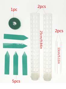 1set Plastic Plant Support Stake, Plant Climbing Holder For Plant - Clear - View 2
