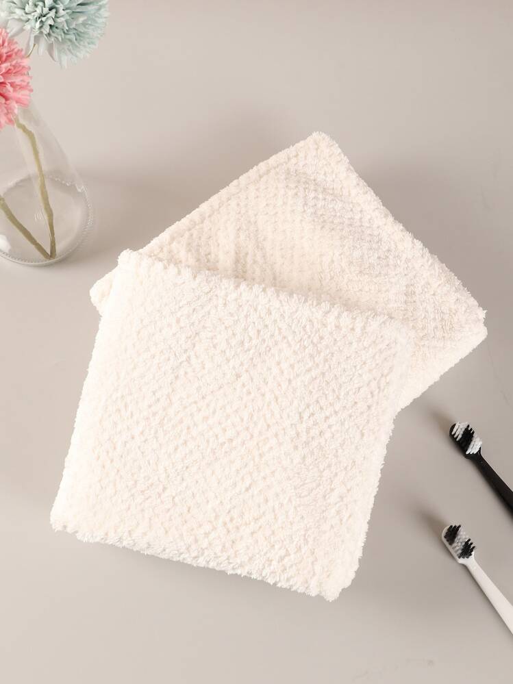 1pc gewone handdoek - Wit - Bekijken 4