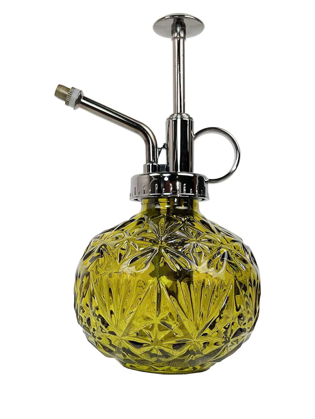 Transparent Glass Watering Spray Bottle,Plant Mister With Plastic Bronze Plastic Top Pump, Glass Small Watering Can For Indoor Potted Plant, Outdoor Indoor Garden, Plants, Cleaning Solutions - Green - View 1