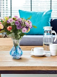 90 克优质蓝色亚克力假冰石，塑料亚克力石碎冰块钻石宝石适用于花瓶填充物和装饰 - 藍白色 - 查看 5