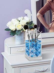 90 克优质蓝色亚克力假冰石，塑料亚克力石碎冰块钻石宝石适用于花瓶填充物和装饰 - 藍白色 - 查看 7