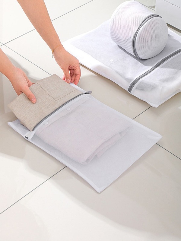 1pc Large Laundry Bag, Polyester Dirty Clothes Organizer Bag For